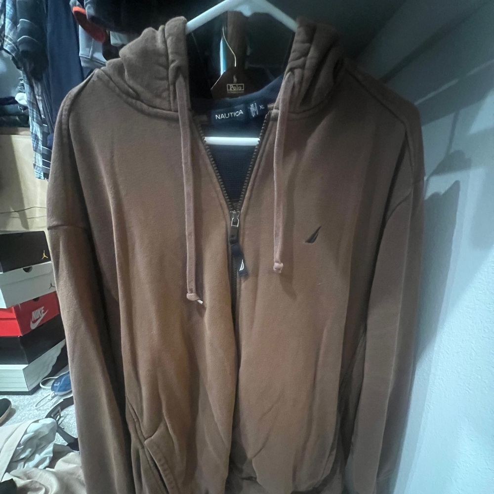 Nautica zip sweatshirt/jacket. Hooded. Size XL